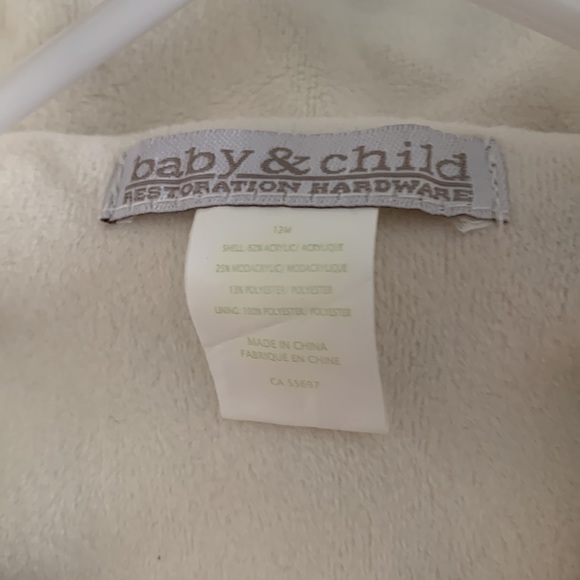 Baby & child restoration hardware faux fur coat size 12 month - Picture 4 of 4